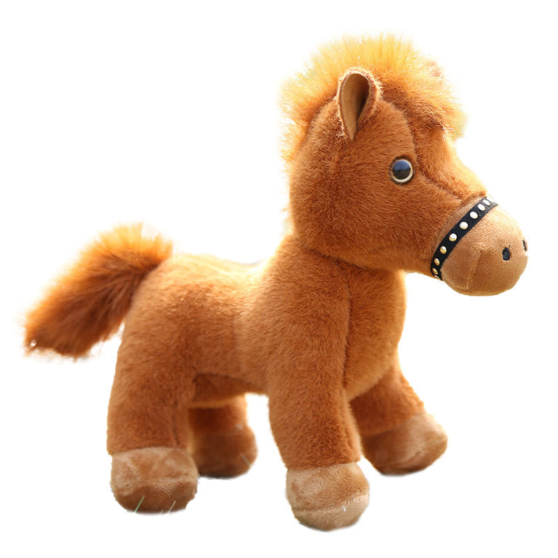 Buddha Stones Year Of The Horse Plush Cute Horse Doll Prosperity Energy Home Decoration - image 5