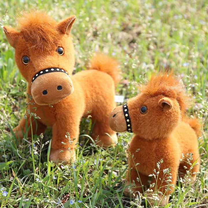 Buddha Stones Year Of The Horse Plush Cute Horse Doll Prosperity Energy Home Decoration - image 0