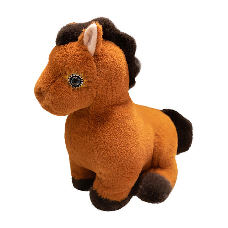Buddha Stones Year Of The Horse Stuffed Pony Plush Doll Home Decoration - image 4