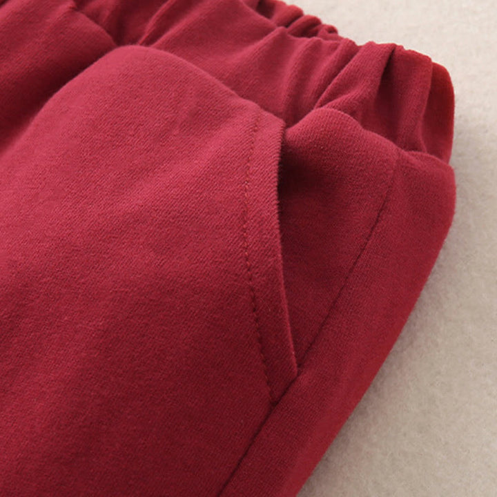 Buddha Stones 2Pcs Winter Cute Tiger Design Baby Toddler Boy Cotton Long Sleeve Tang Suit Elastic Waist Pants With Pockets Outfit Sets - image 14