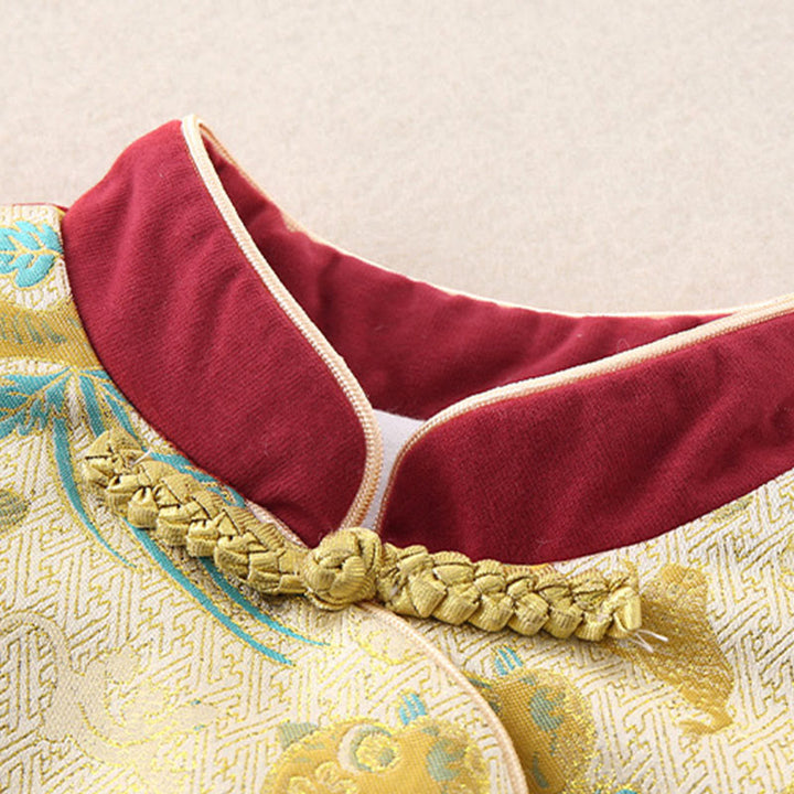 Buddha Stones 2Pcs Winter Cute Tiger Design Baby Toddler Boy Cotton Long Sleeve Tang Suit Elastic Waist Pants With Pockets Outfit Sets - image 7