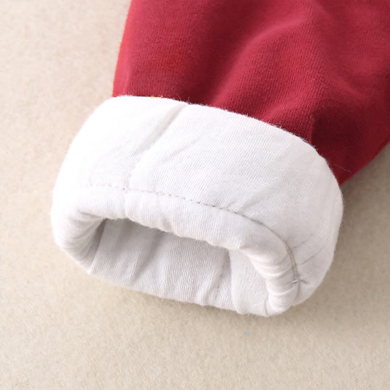 Buddha Stones 2Pcs Winter Cute Tiger Design Baby Toddler Boy Cotton Long Sleeve Tang Suit Elastic Waist Pants With Pockets Outfit Sets - image 11