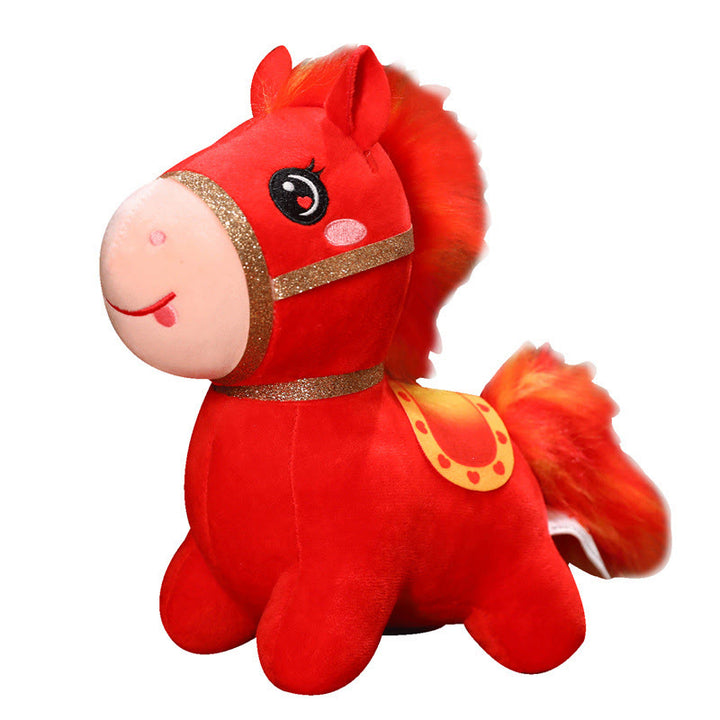 Buddha Stones Year Of The Horse Cute Pony Plush Doll Energy Home Decoration - image 5