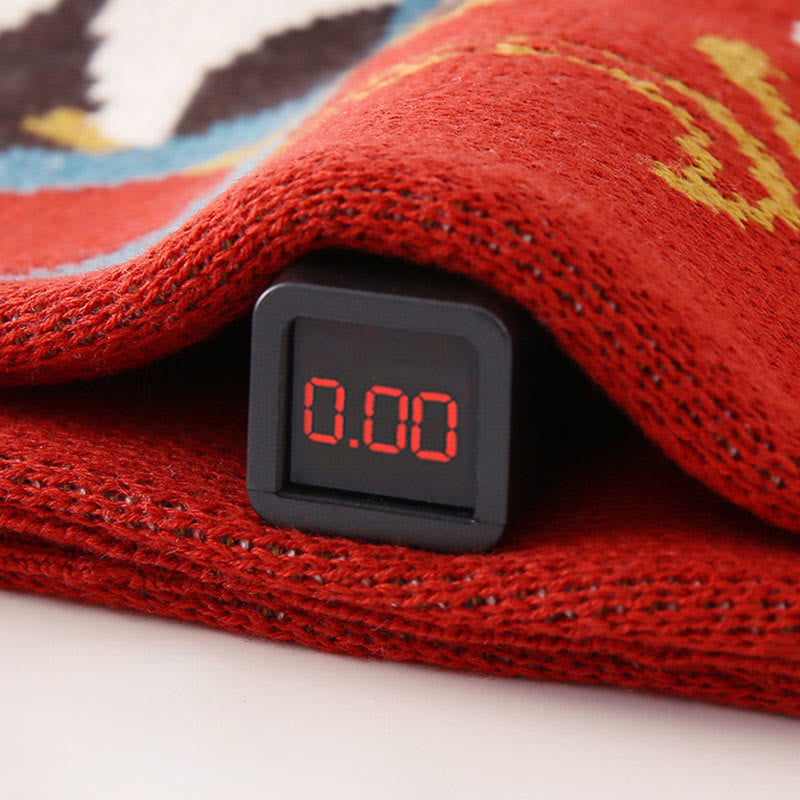 Buddha Stones Fall Winter Red Panda Pattern Baby Boy Girl Cotton Long Sleeve Knitted One-pieces Rompers - image 7