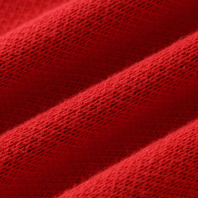 Buddha Stones Fall Winter Red Dragon Pattern Baby Boy Girl Cotton Long Sleeve Knitted One-pieces Rompers - image 11