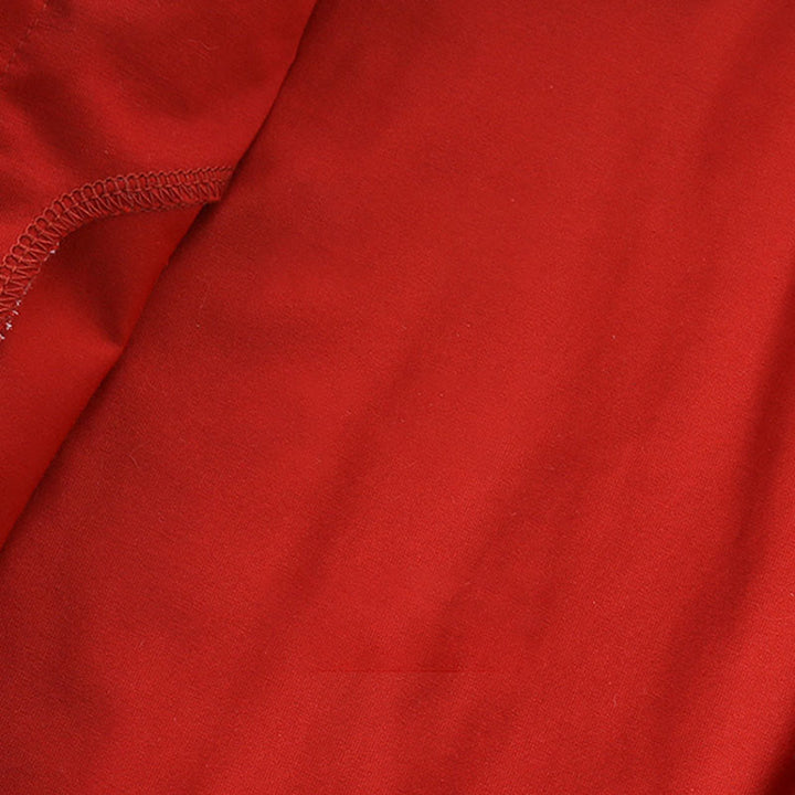 Buddha Stones Spring Fall Red Little Person Design Baby Girl Cotton Long Sleeve One-pieces Rompers - image 6