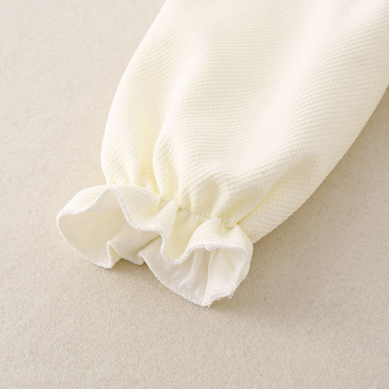 Buddha Stones Spring Fall Pavilion Design Baby Girl Cotton Long Sleeve One-pieces Rompers - image 9