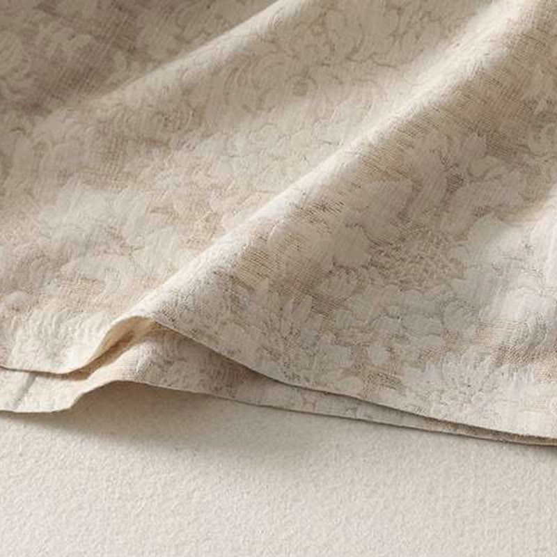 Buddha Stones Women's Commute Textured Pattern Frog-Button Design Long Sleeve Cotton Linen Shirt - image 7