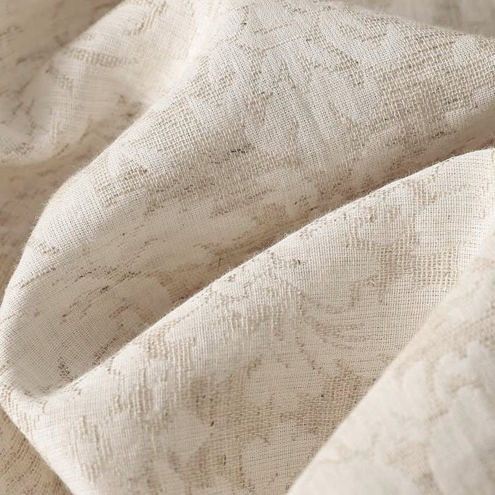 Buddha Stones Women's Commute Textured Pattern Frog-Button Design Long Sleeve Cotton Linen Shirt - image 6