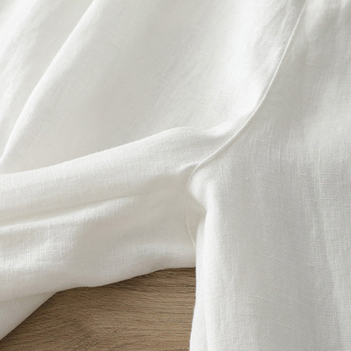 Buddha Stones Women's Fall Commute Solid Color Zipper Design Cotton Wide Leg Pants With Pockets - image 13