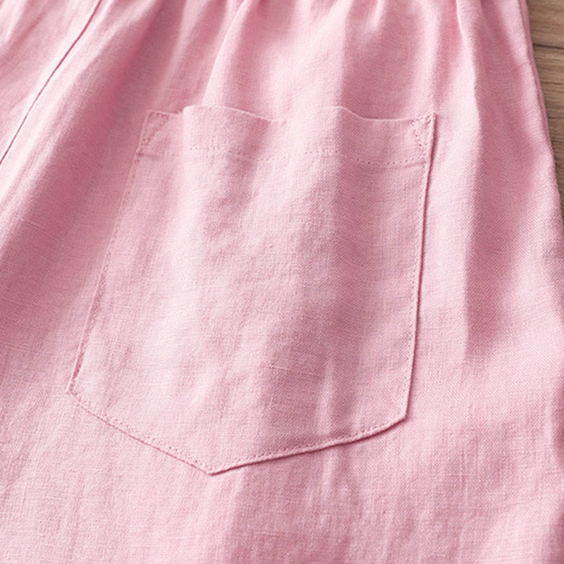 Buddha Stones Women's Fall Commute Solid Color Zipper Design Cotton Wide Leg Pants With Pockets - image 29