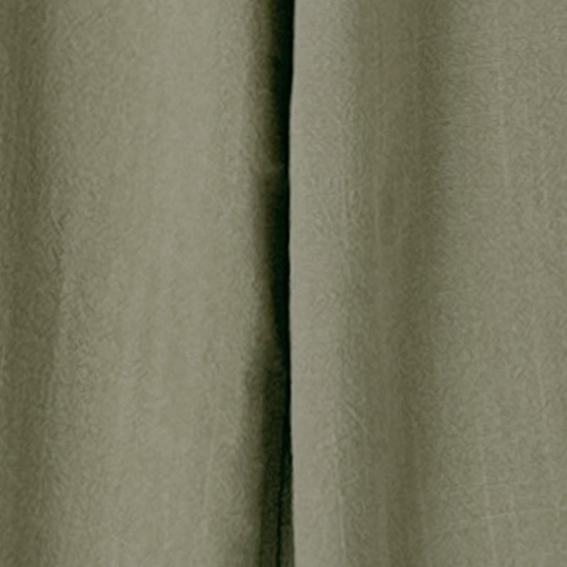 Buddha Stones Women's Pure Color Drawstring Cotton Linen Wide Leg Ankle-Length Pants With Pockets - image 8