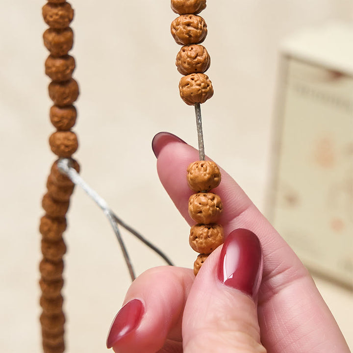 Buddha Stones Tibetan 108 Beads Bodhi Seed Wealth Auspiciousness Mala - image 5