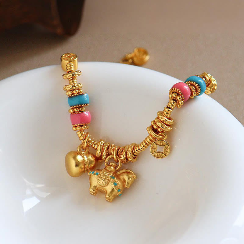 Buddha Stones Year Of The Horse Copper Balance Bracelet - image 4