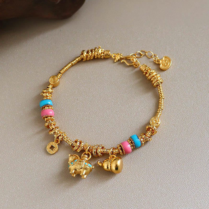 Buddha Stones Year Of The Horse Copper Balance Bracelet - image 1