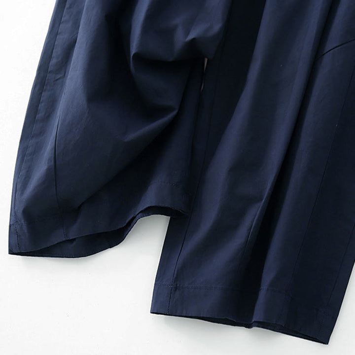 Buddha Stones Plain High Waist Pleats Design Women's Harem Pants With Pockets - image 6