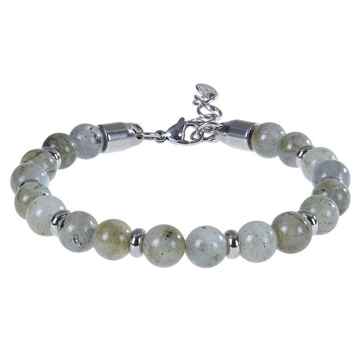 Buddha Stones Tiger Eye Various Natural Stone Beads Protection Bracelet - Moonstone(Wrist Circumference:17-20 cm) - image 6