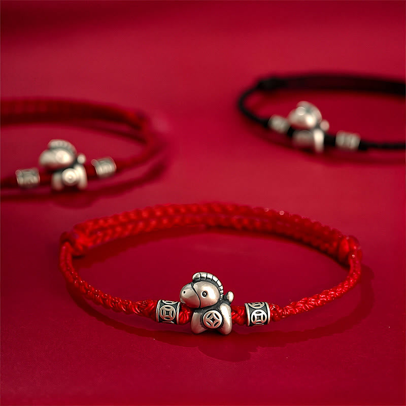 Buddha Stones "Wishing You Wealth and Protection" Year of the Horse String Includes Gift Message Card - image 1