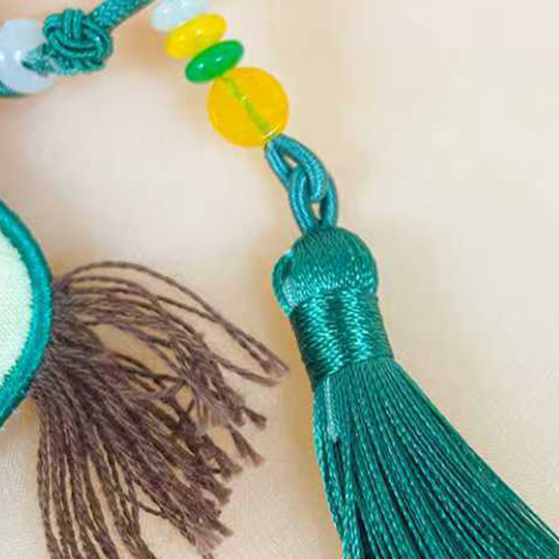 Buddha Stones Year Of The Horse Embroidery Flower Cute Pony Tassel Freedom Hanging Decoration - image 8