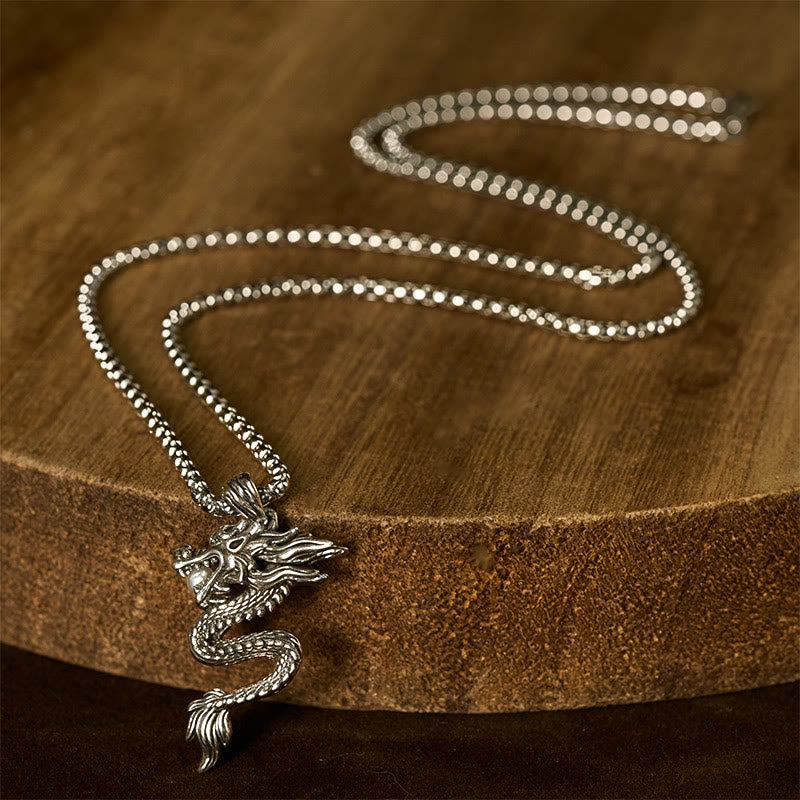 Buddha Stones Dragon Copper Balance Luck Necklace Pendant - image 8