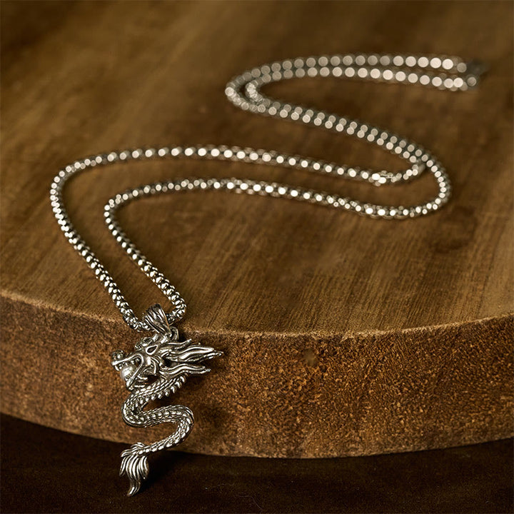 Buddha Stones Dragon Copper Balance Luck Necklace Pendant - image 8