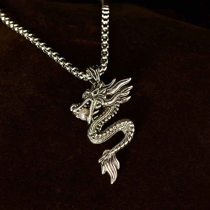 Buddha Stones Dragon Copper Balance Luck Necklace Pendant - image 7