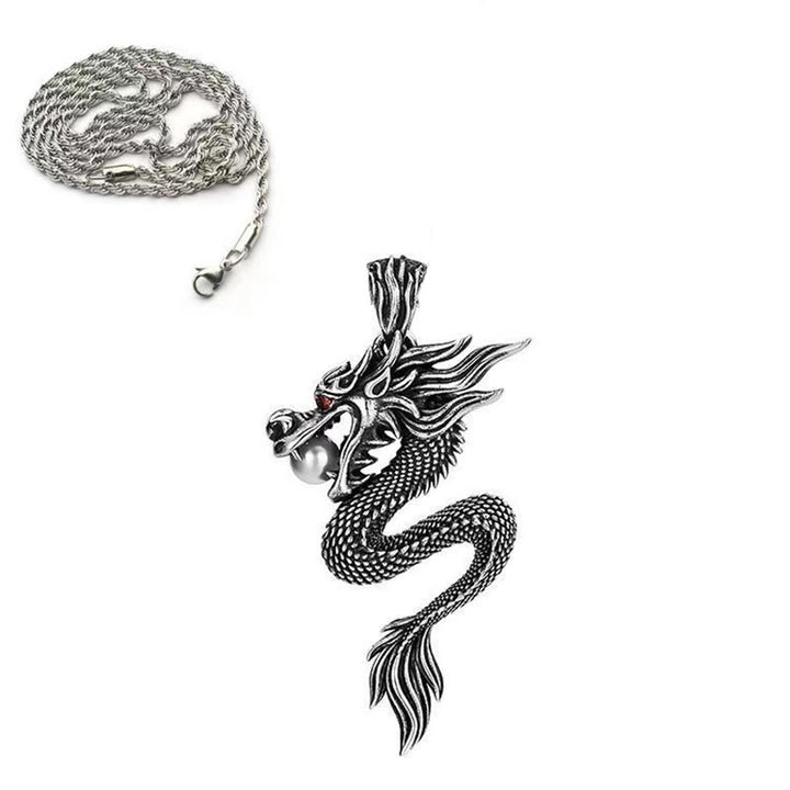 Buddha Stones Dragon Copper Balance Luck Necklace Pendant - Copper Dragon With Twisted Chain - image 10