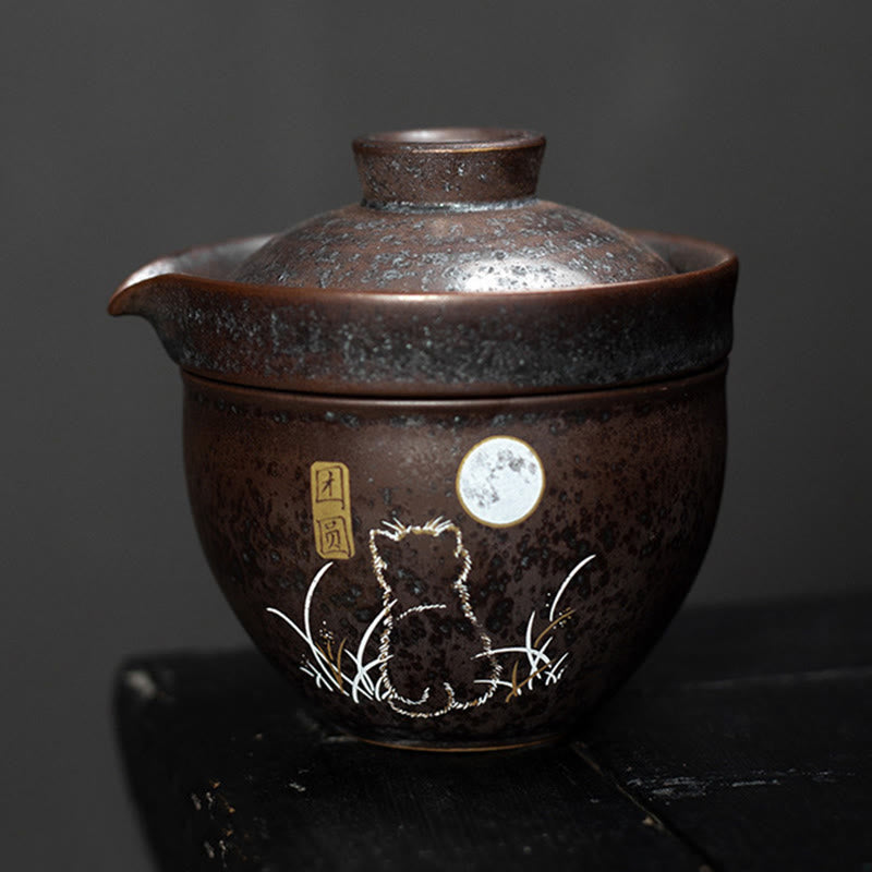 Buddha Stones Cute Cat Teacup Kung Fu Tea Cup  - image 2