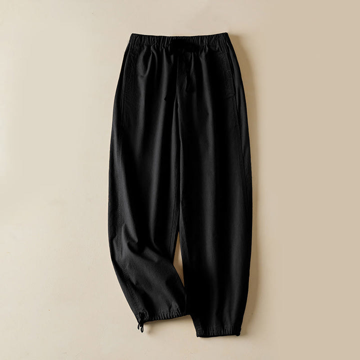 Buddha Stones Fall Drawstring 7-8 Length Cotton Women's Cargo Pants With Pockets - Black - US12，UK/AU16，EU44 (3XL) - image 11