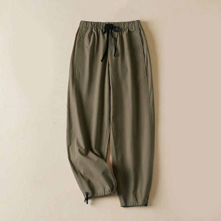 Buddha Stones Fall Drawstring 7-8 Length Cotton Women's Cargo Pants With Pockets - Tan - US12，UK/AU16，EU44 (3XL) - image 0