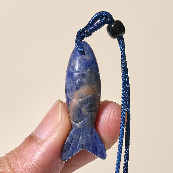 Buddha Stones Carving Koi Fish Pink Crystal Indian Agate Amethyst Warmth Prosperity Necklace Pendant - image 40