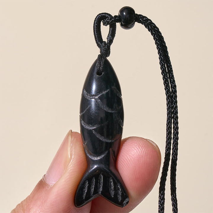 Buddha Stones Carving Koi Fish Pink Crystal Indian Agate Amethyst Warmth Prosperity Necklace Pendant - image 65