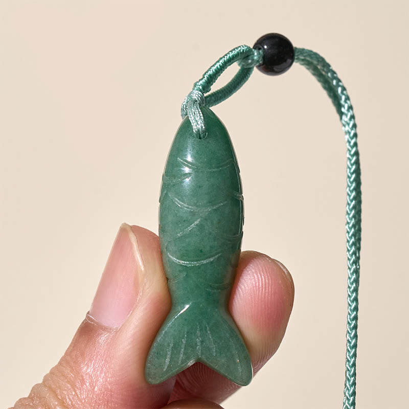 Buddha Stones Carving Koi Fish Pink Crystal Indian Agate Amethyst Warmth Prosperity Necklace Pendant - image 45