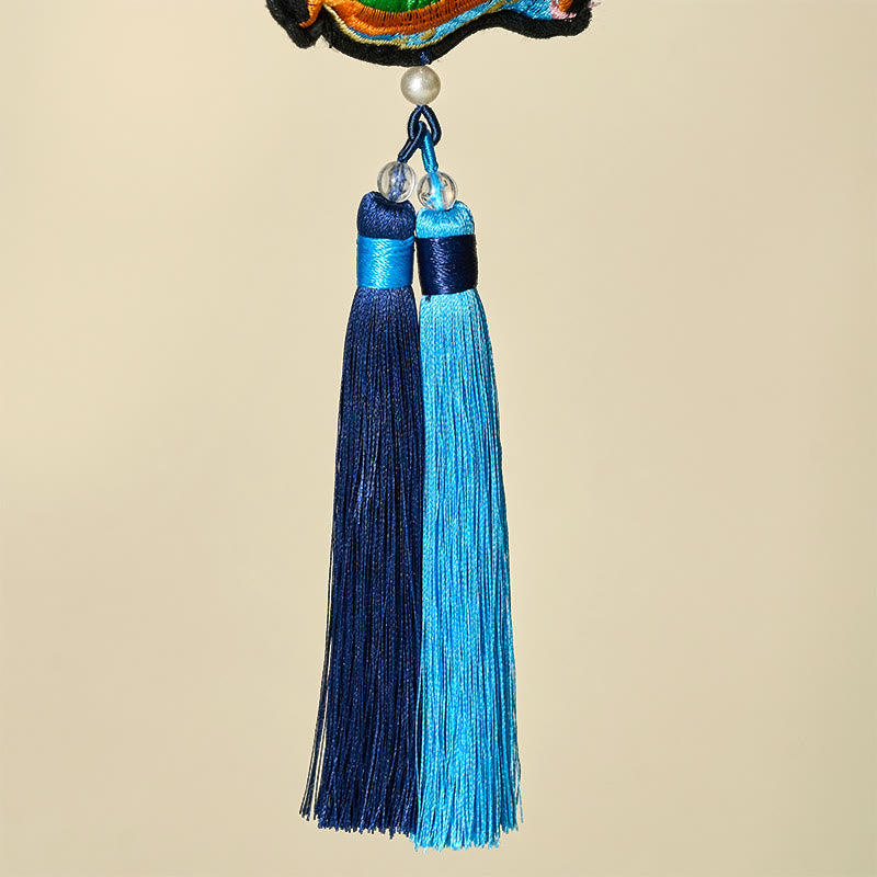 Buddha Stones Year Of The Horse Embroiderd Horse Head Bell Charm Tassel Success Hanging Decoration - image 7
