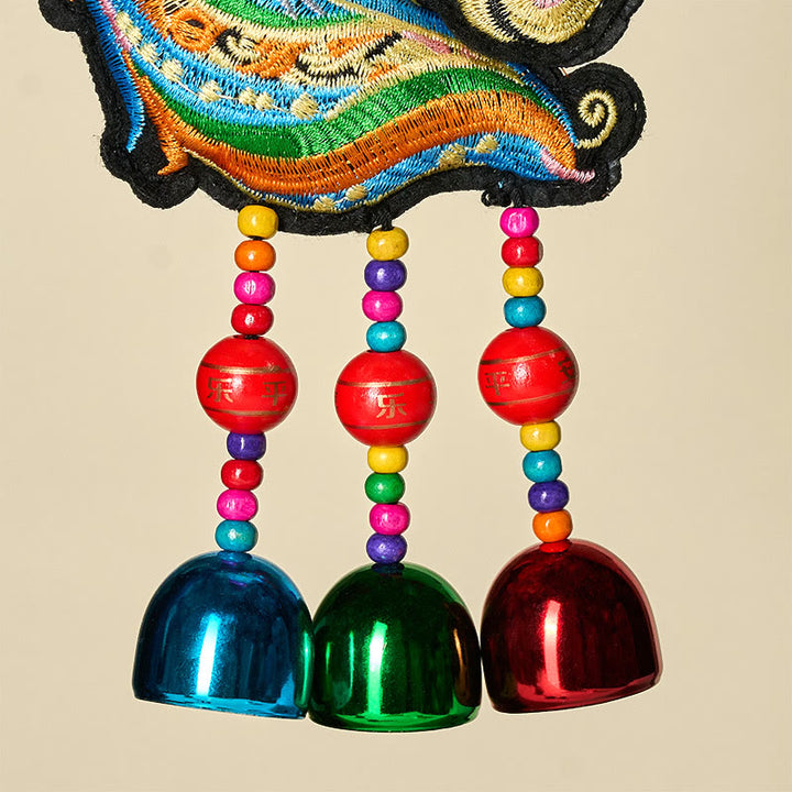 Buddha Stones Year Of The Horse Embroiderd Horse Head Bell Charm Tassel Success Hanging Decoration - image 2