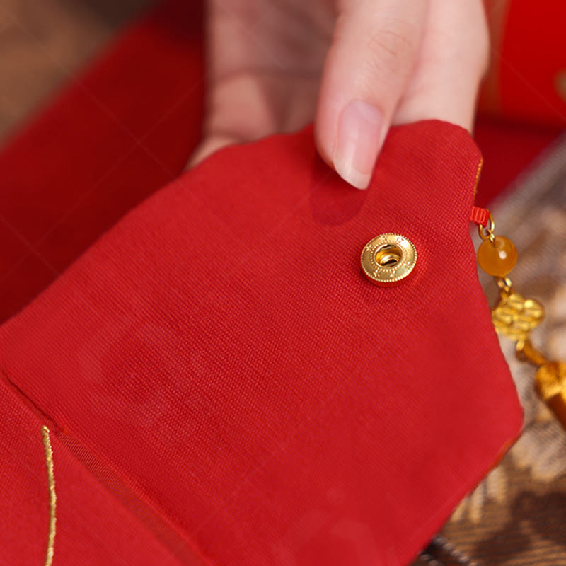 Buddha Stones Embroidery Year Of The Horse 2026 New Year Tassel Chinese Red Envelope - image 4