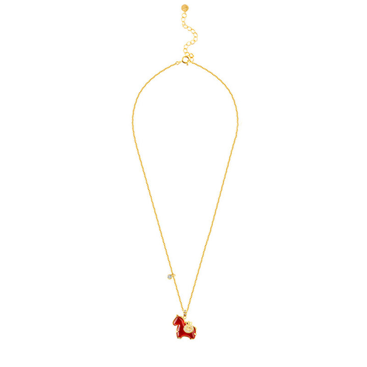 Buddha Stones Year Of The Horse Red Agate Confidence Necklace Pendants - image 7