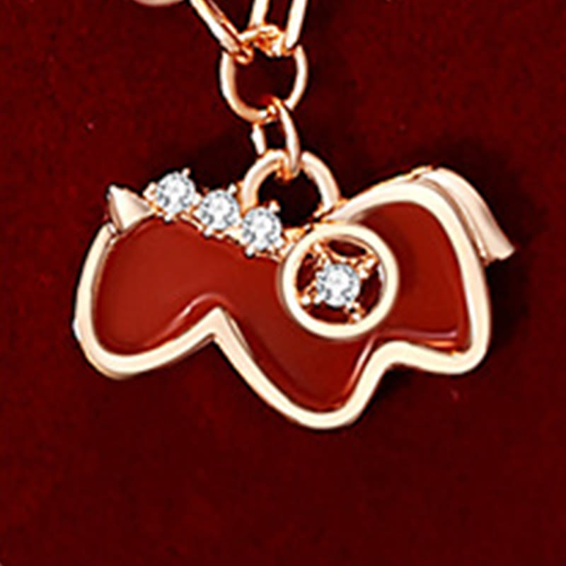 Buddha Stones Year Of The Horse Red Agate 925 Sterling Silver Confidence Necklace Pendants - image 8