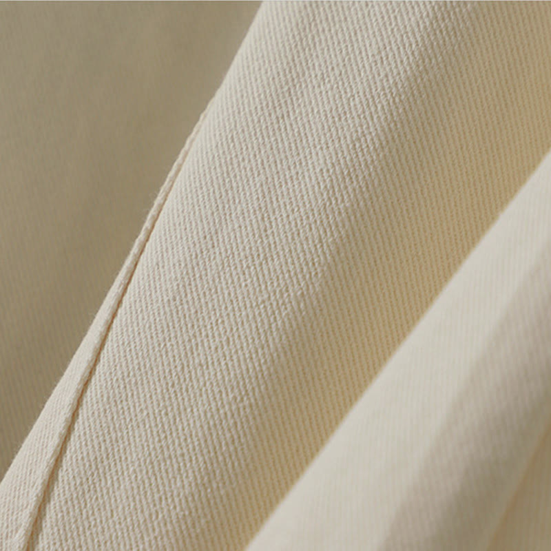 Buddha Stones Fall Simple Lines Button Zipper Design Ankle-Length Cotton Women's Harem Pants With Pockets - image 5