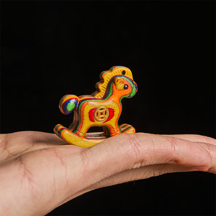 Buddha Stones Year of the Horse Copper Coin Rainbow Eucalyptus Creativity Desk Decoration - image 4