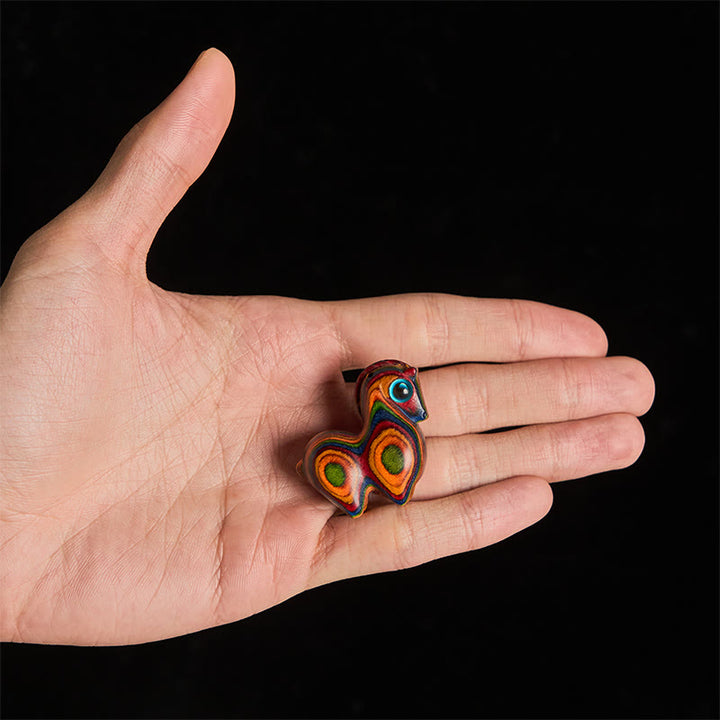 Buddha Stones Year Of The Horse Carved Tang Horse Rainbow Eucalyptus Creativity Desk Decoration - image 5