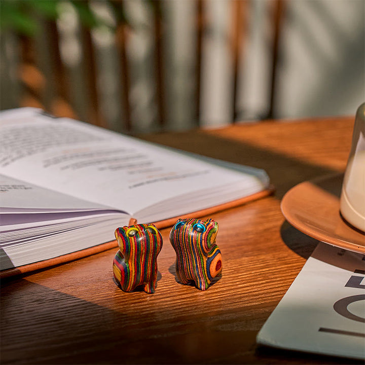 Buddha Stones Carved Cute Kitten Rainbow Eucalyptus Reduce Stress Decoration - image 13