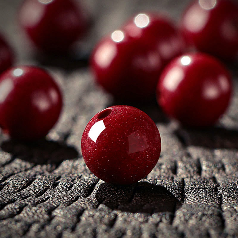 Buddha Stones Year Of The Horse Cinnabar Blessing Bracelet - image 12