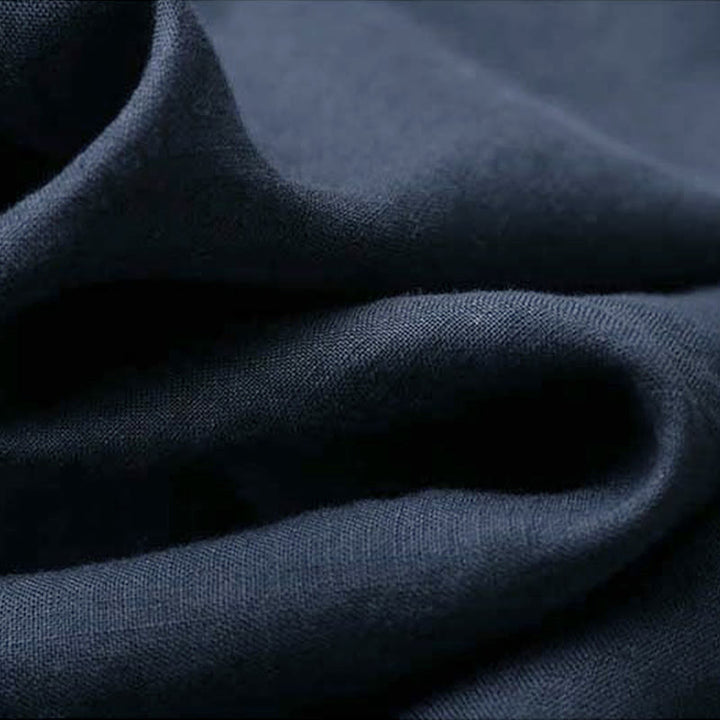 Buddha Stones Retro Flower Embroidery Design Long Sleeve Cotton Linen Women's Shirt - image 25