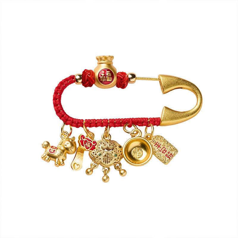 Buddha Stones "Wishing You Fortune and Good Luck" Year of the Horse Brooch Includes Gift Message Card - image 9