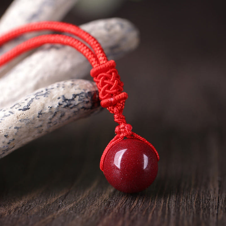 Buddha Stones Cinnabar Keep Away Evil Spirits Necklace Pendants - image 0