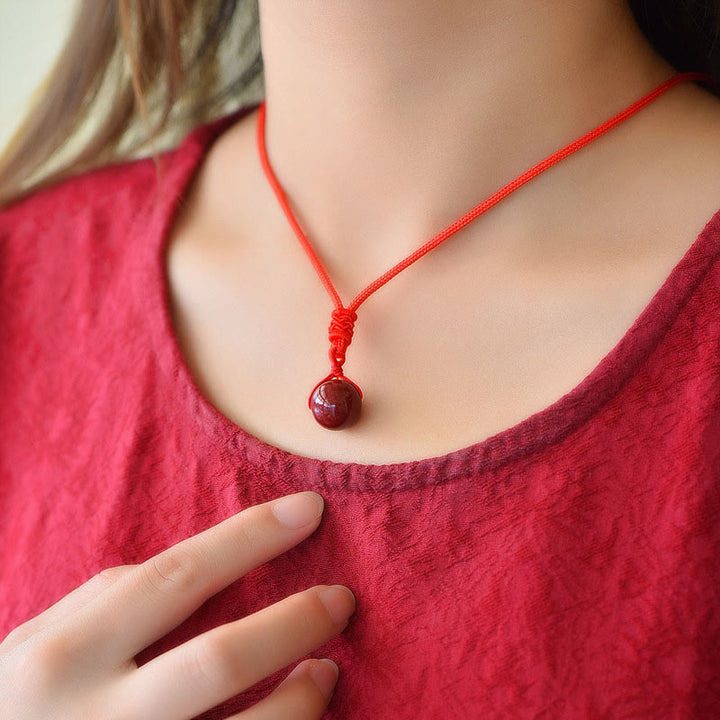 Buddha Stones Cinnabar Keep Away Evil Spirits Necklace Pendants - image 2