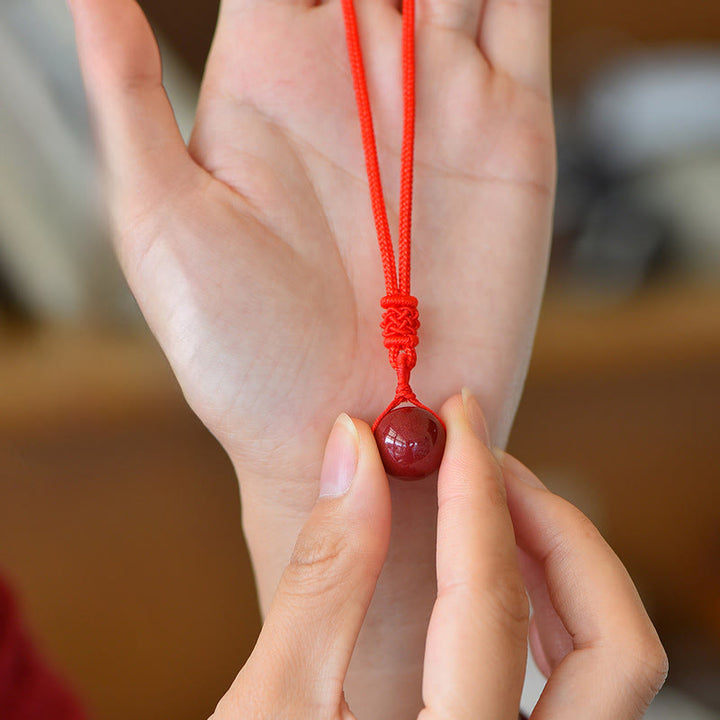 Buddha Stones Cinnabar Keep Away Evil Spirits Necklace Pendants - image 3