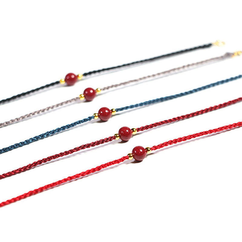 Buddha Stones Cinnabar Red String Blessing Keep Away Evil Spirits Bracelet - image 15
