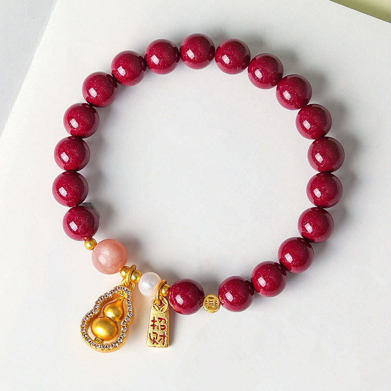 Buddha Stones Cinnabar Blessing Attract Fortune Bracelet - image 4